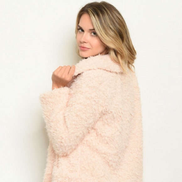 Longline Vegan Faux Fur Shaggy Sherpa Teddy Coat - Picture 2 of 8